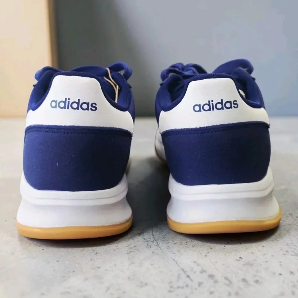 adidas Run 70s 2.0 J Blue White Classic Retro Sneakers Size 6.5Y Women 8 JI2267